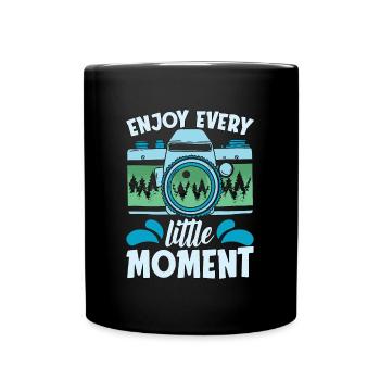 Photographer Enjoy Every Little Moment Photography - Tasse einfarbig - Schwarz - Vorne