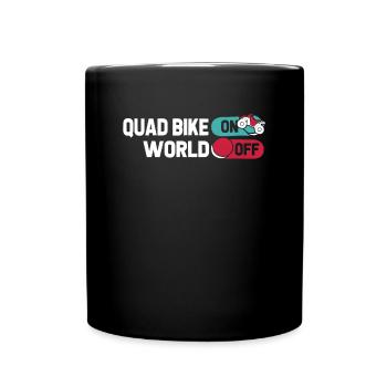 Quad Bike Quad Bike On World Off - Tasse einfarbig - Schwarz - Vorne