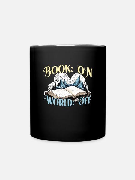 Livre de lecture sur le monde hors rat de bibliothèque Livres de lecture - Mug uni - noir