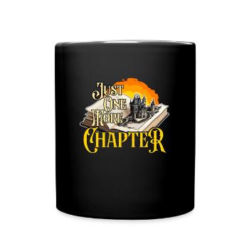 Reading Just One More Chapter Literature Reader - Tasse einfarbig - Schwarz - Vorne