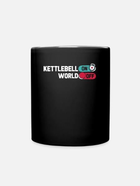 Kettlebell Kettlebell On World Off - Full Colour Mug - black