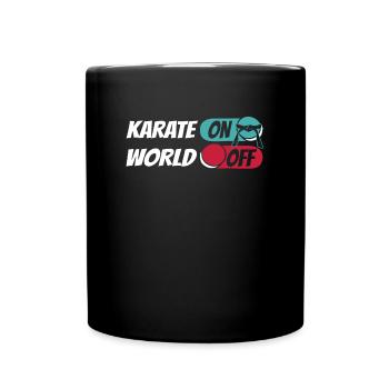 Karaté Karaté sur World Off - Mug uni - noir - Devant