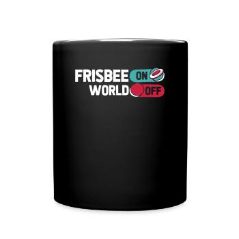 Frisbee Frisbee sur World Off - Mug uni - noir - Devant