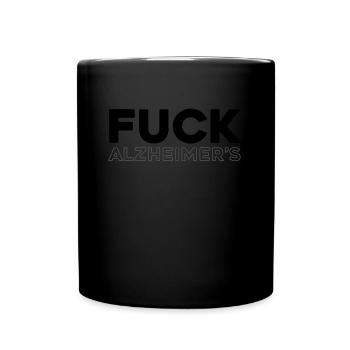 Alzheimer - Tasse einfarbig - Schwarz - Vorne