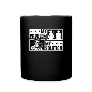 Photographer My Problem My Pictogram Dad Cameraman - Tasse einfarbig - Schwarz - Vorne