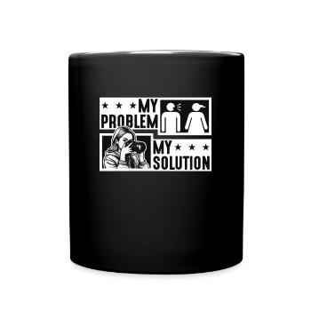 Photographer My Problem My Pictogram Mom Camera - Tasse einfarbig - Schwarz - Vorne