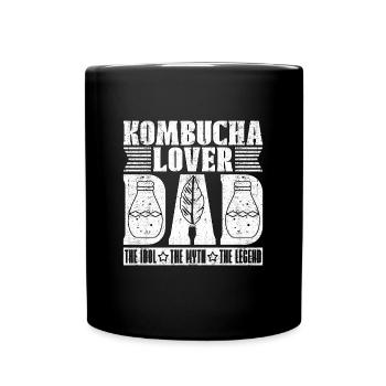 Kombucha Lover Dad The Idol The Home Brewing Lover - Tasse einfarbig - Schwarz - Vorne