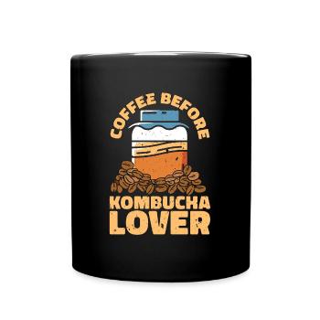 Kombucha Lover Coffee Tea Mushroom Coffee Lover - Tasse einfarbig - Schwarz - Vorne