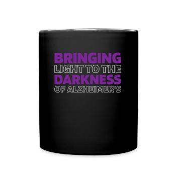 Alzheimer Alzheimers Support - Tasse einfarbig - Schwarz - Vorne