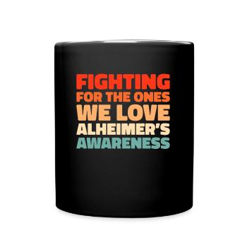 Alzheimer Alzheimers Support - Tasse einfarbig - Schwarz - Vorne