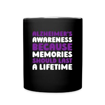 Alzheimer Alzheimers Support - Tasse einfarbig - Schwarz - Vorne