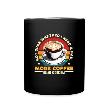 Barista Not Sure Whether I Need A Retro Cappuccino - Tasse einfarbig - Schwarz - Vorne