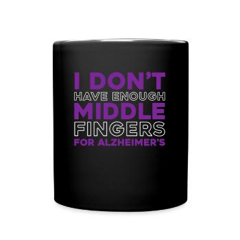 Alzheimer - Tasse einfarbig - Schwarz - Vorne