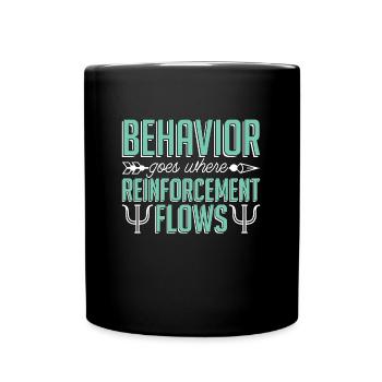 School Psych Behavior Goes Where Psychotherapist - Tasse einfarbig - Schwarz - Vorne