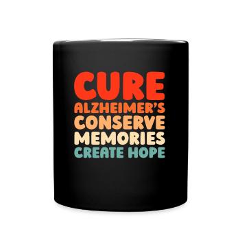 Alzheimer Alzheimers Support - Tasse einfarbig - Schwarz - Vorne