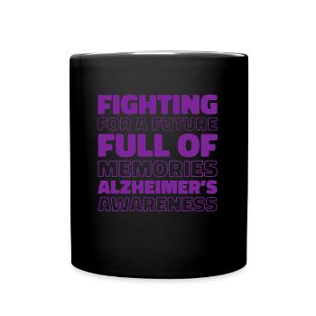 Alzheimer Alzheimers Support - Tasse einfarbig - Schwarz - Vorne