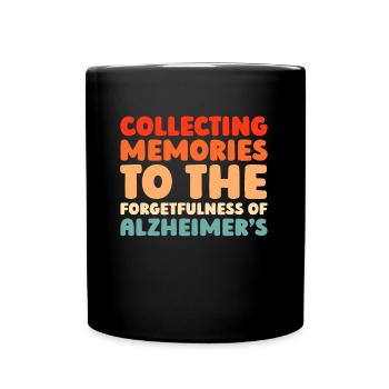 Alzheimer Alzheimers Support - Tasse einfarbig - Schwarz - Vorne