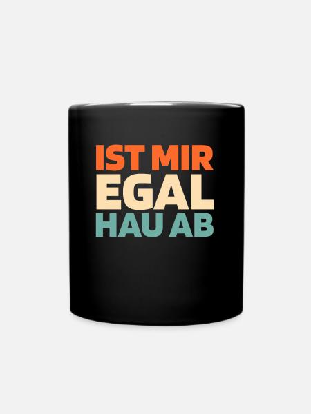 Schwarzer Humor - Tasse einfarbig - Schwarz