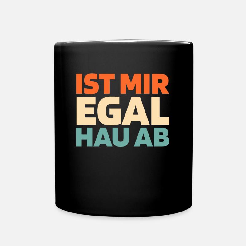 Schwarzer Humor - Tasse einfarbig - Schwarz