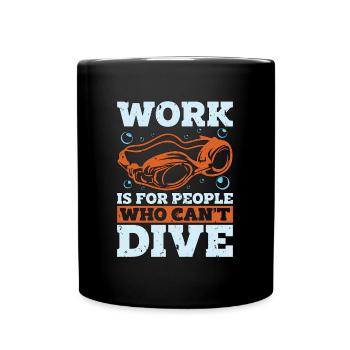 Le travail de nageur est destiné aux personnes qui ne savent pas nager - Mug uni - noir - Devant