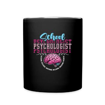 School Psychologist Fostering Resilience Counselor - Full Colour Mug - black - Front