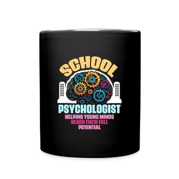 Psychologue scolaire Aider les jeunes esprits Counseling - Mug uni - noir - Devant