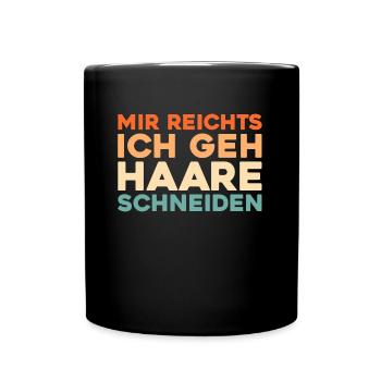 Friseur Hairstylist - Tasse einfarbig - Schwarz - Vorne