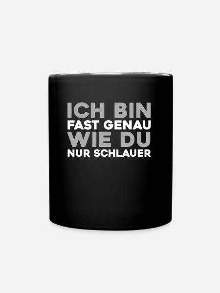 Schwarzer Humor - Tasse einfarbig - Schwarz