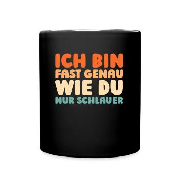 Schwarzer Humor - Tasse einfarbig - Schwarz - Vorne