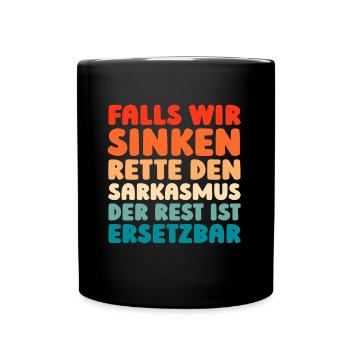 Humour noir - Mug uni - noir - Devant
