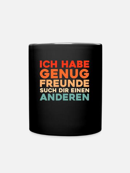 Schwarzer Humor - Tasse einfarbig - Schwarz