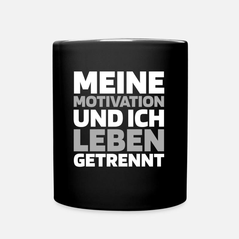 Schwarzer Humor - Tasse einfarbig - Schwarz
