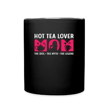 Hot Tea Lover Mom The Idol The Myth Teacup Lover - Full Colour Mug - black - Front