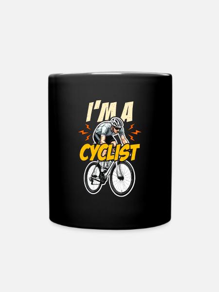 Je suis un cycliste aime le cyclisme Vélo de course Cycliste - Mug uni - noir