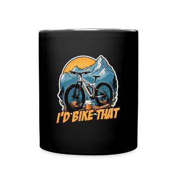 Cyclist I'd Bike That Mountain Bike Loves Cycling - Tasse einfarbig - Schwarz - Vorne