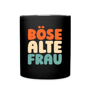 Humour Noir Bse Vieille Femme - Mug uni - noir - Devant