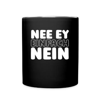 Black humor no, ey, just no - Full Colour Mug - black - Front