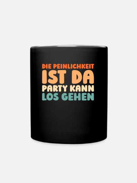 Schwarzer Humor - Tasse einfarbig - Schwarz