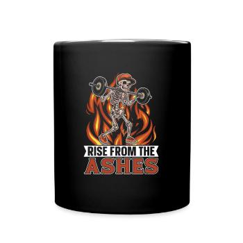 Powerlifting Powerlifter - Tasse einfarbig - Schwarz - Vorne
