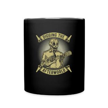 Ukulélé Squelette - Mug uni - noir - Devant