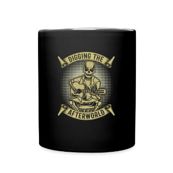 Acoustic Guitar Skeleton - Full Colour Mug - black - Front