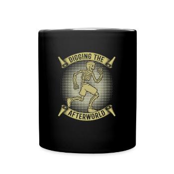 Ultramarathon Skelett - Tasse einfarbig - Schwarz - Vorne