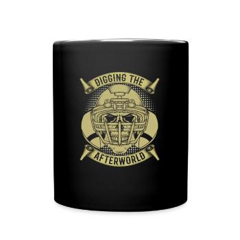 Football américain Skeleton - Mug uni - noir - Devant