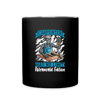 Charpentier Charpentier Charpentier Squelette de charpentier - Mug uni - noir - Devant