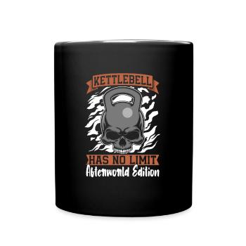 Kettlebell Skull - Full Colour Mug - black - Front
