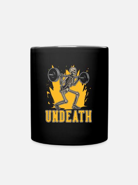 Powerlifting Powerlifter Undeath - Tasse einfarbig - Schwarz