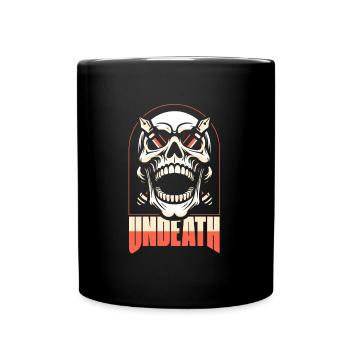 Writer Author Skull Undeath - Full Colour Mug - black - Front
