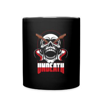 Electric Guitar Electric Guitar Skull Undeath - Full Colour Mug - black - Front