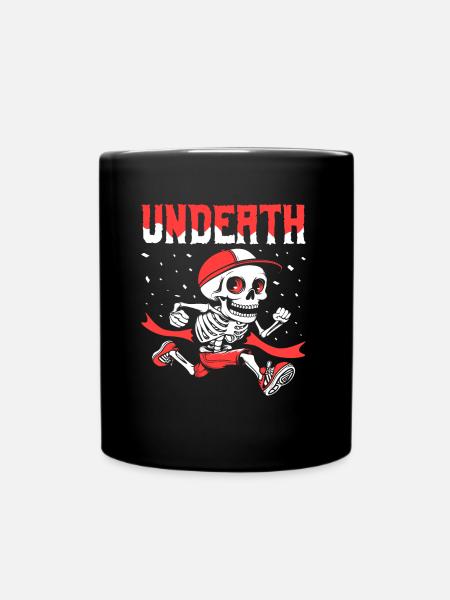 Ultramarathon Skelett Undeath - Tasse einfarbig - Schwarz