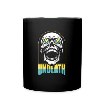 Volleyball Volleyball Player Skull Undeath - Full Colour Mug - black - Front